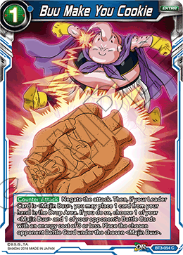 DBS Cross Worlds BT3-054 Buu Make You Cookie Foil