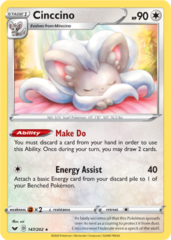 SWSH Sword and Shield 147/202 Cinccino