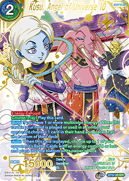 DBS Realm of the Gods BT16-139 Kusu, Angel of Universe 10 SPR