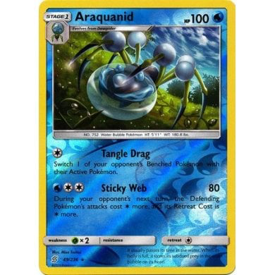 SM Unified Minds 049/236 Araquanid Reverse Holo