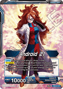 DBS Expert Deck: Android Duality XD2-01 Android 21 (Leader) Foil