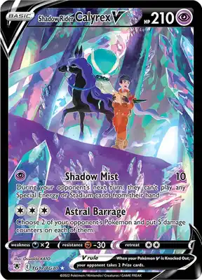 SWSH Astral Radiance TG17/TG30 Shadow Rider Calyrex V