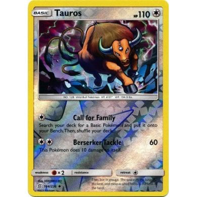 SM Unified Minds 164/236 Tauros Reverse Holo