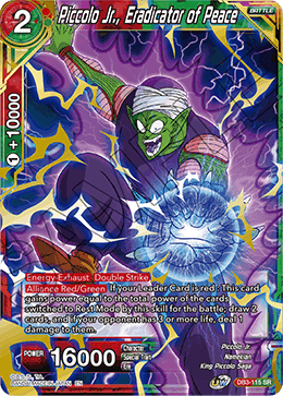 DBS Draft Box 6: Giant's Force DB3-115 Piccolo Jr., Eradicator of Peace (SR)