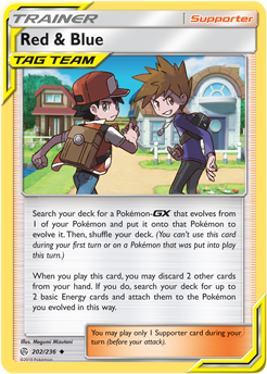 SM Cosmic Eclipse 202/236 Red & Blue (Tag Team)