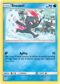 SM Cosmic Eclipse 043/236 Sneasel