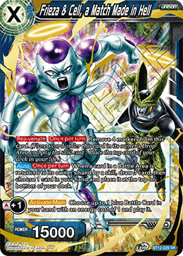DBS Vicious Rejuvenation BT12-029 Frieza & Cell, a Match Made in Hell (SR)