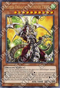 Yu-Gi-Oh! 2022 Tin of the Pharaoh's Gods Mega Pack MP22-EN001 Armed Dragon Thunder LV10 Ultra Rare