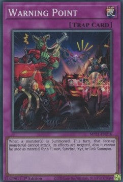 Yu-Gi-Oh! 2021 Tin of Ancient Battles Mega Pack MP21-EN216 Warning Point Super Rare