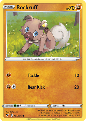 SWSH Vivid Voltage 094/185 Rockruff