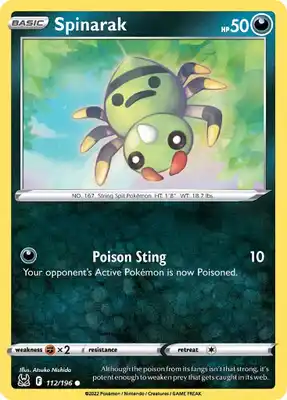 SWSH Lost Origin 112/196 Spinarak