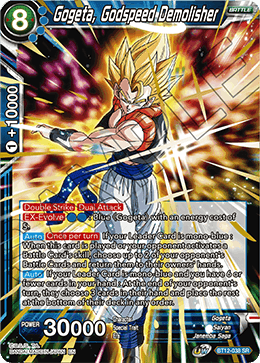 DBS Vicious Rejuvenation BT12-038 Gogeta, Godspeed Demolisher (SR)