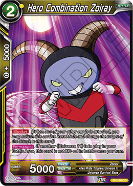 DBS The Tournament of Power TB1-087 Hero Combination Zoiray Foil