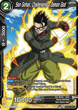 DBS Realm of the Gods BT16-103 Son Gohan, Challenging a Demon God Foil