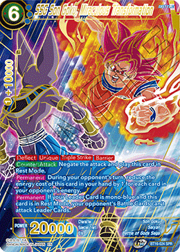 DBS Realm of the Gods BT16-024 SSG Son Goku, Miraculous Transformation SPR