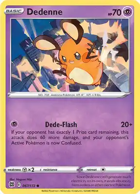 SWSH Brilliant Stars 067/172 Dedenne Reverse Holo