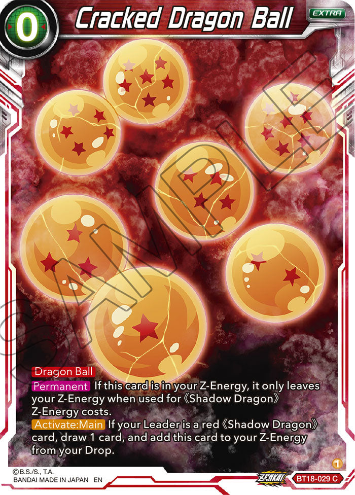 DBS Dawn of the Z-Legends BT18-029 Cracked Dragon Ball Foil