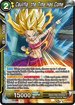 DBS Universal Onslaught BT9-062 Caulifla, the Time Has Come Foil