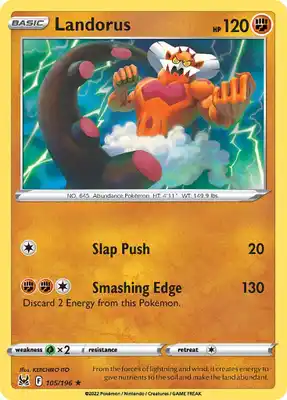 SWSH Lost Origin 105/196 Landorus Reverse Holo