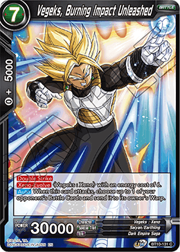 DBS Rise of the Unison Warrior BT10-131 Vegeks, Burning Impact Unleashed