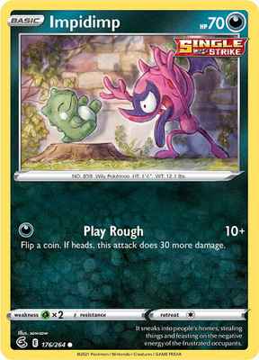 SWSH Fusion Strike 176/264 Impidimp