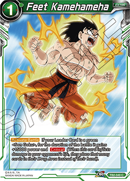 DBS World Martial Arts Tournament TB2-049 Feet Kamehameha Foil