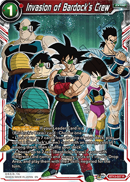 DBS Supreme Rivalry BT13-027 Invasion of Bardock's Crew