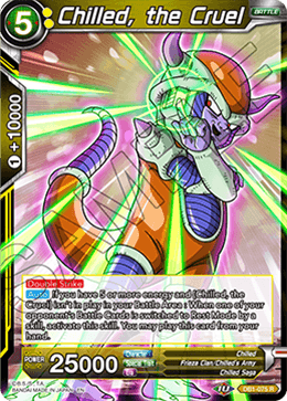 DBS Draft Box 4: Dragon Brawl DB1-075 Chilled, the Cruel Foil