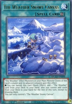 Yu-Gi-Oh! Maximum Gold El Dorado MGED-EN098 The Weather Snowy Canvas