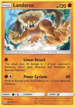 SM Unbroken Bonds 103/214 Landorus Holo Rare