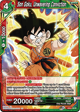 DBS Draft Box 6: Giant's Force DB3-116 Son Goku, Unwavering Conviction