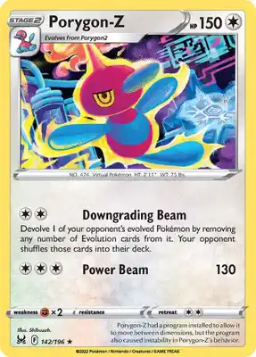 SWSH Lost Origin 142/196 Porygon-Z Reverse Holo