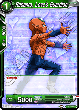 DBS Draft Box 5: Divine Multiverse DB2-083 Rabanra, Love's Guardian Foil