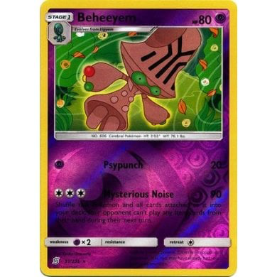 SM Unified Minds 091/236 Beheeyem Reverse Holo