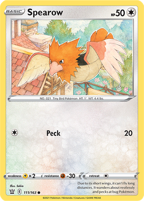 SWSH Battle Styles 111/163 Spearow