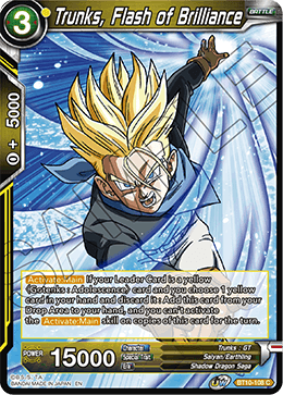 DBS Rise of the Unison Warrior BT10-108 Trunks, Flash of Brilliance Foil