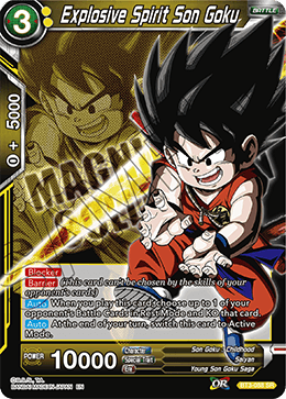 DBS Cross Worlds BT3-088 Explosive Spirit Son Goku (SR) (Magnificent Collection)