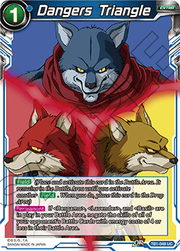 DBS The Tournament of Power TB1-048 Dangers Triangle Foil