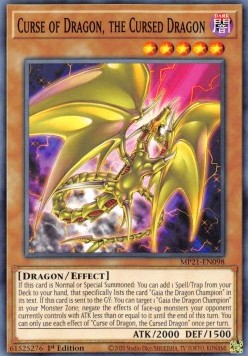 Yu-Gi-Oh! 2021 Tin of Ancient Battles Mega Pack MP21-EN098 Curse of Dragon, the Cursed Dragon