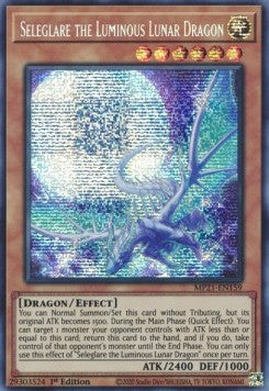 Yu-Gi-Oh! 2021 Tin of Ancient Battles Mega Pack MP21-EN159 Seleglare the Luminous Lunar Dragon Prismatic Secret Rare