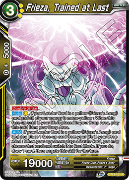 DBS Vicious Rejuvenation BT12-101 Frieza, Trained at Last Foil