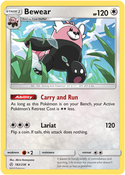 SM Cosmic Eclipse 182/236 Bewear Reverse Holo