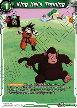 DBS Saiyan Showdown BT15-089 King Kai's Training Foil
