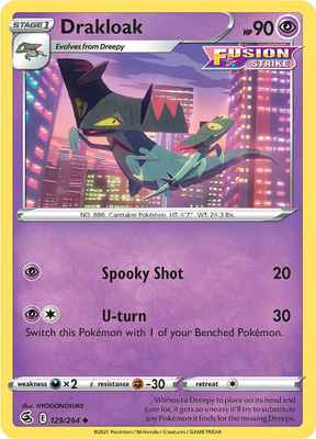 SWSH Fusion Strike 129/264 Drakloak