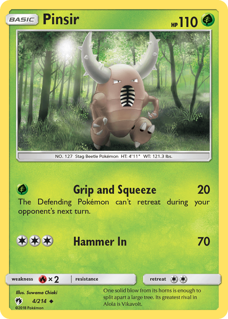 SM Lost Thunder  004/214  Pinsir