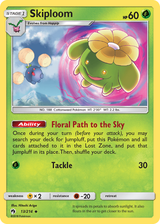 SM Lost Thunder  013/214  Skiploom