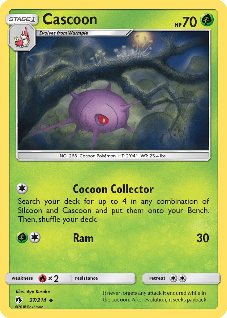 SM Lost Thunder  027/214  Cascoon