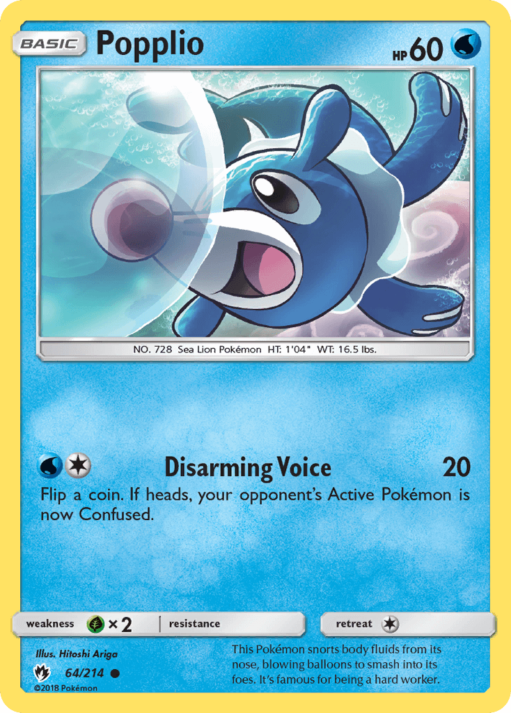 SM Lost Thunder  064/214  Popplio