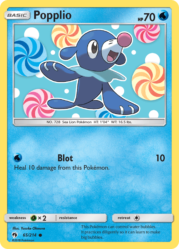 SM Lost Thunder  065/214  Popplio