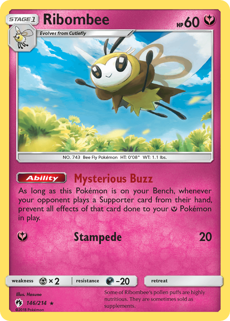 SM Lost Thunder  146/214  Ribombee